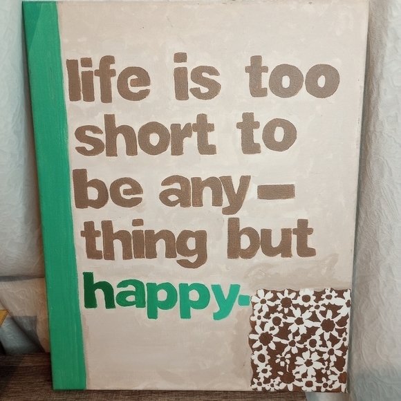 15‎ x 20 hand Painting positive quotes - Picture 1 of 7